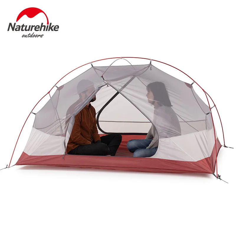 Naturehike Yunchuan Mongar 2 3 People Waterproof Double Layer Outdoor Tent Aluminum Rod Gray Ultralight Single Camping Tents Mat