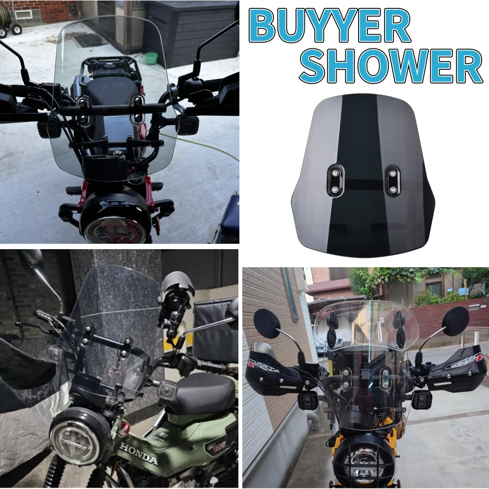 For Honda Hunter Cub CT 125 Trail125 2020-2025 CT125 Windshield Windscreen Wind Deflector Shield Screen Motorcycle Accessories - view 4