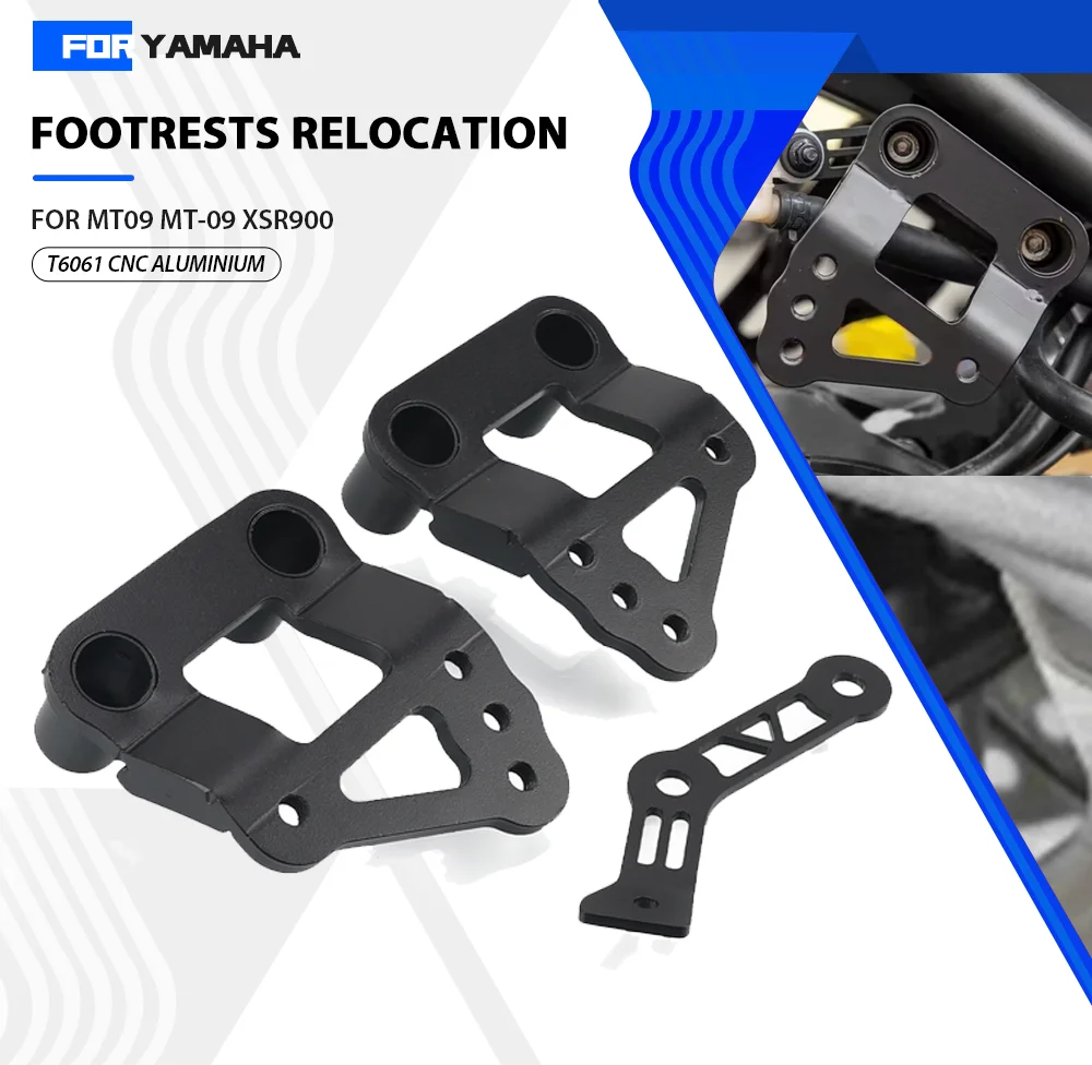 

For YAMAHA MT09 MT-09 FZ09 FZ-09 XSR900 Motorcycle Passenger pedal adjustment footrests relocation XSR 900 2016-2021 2020 2019