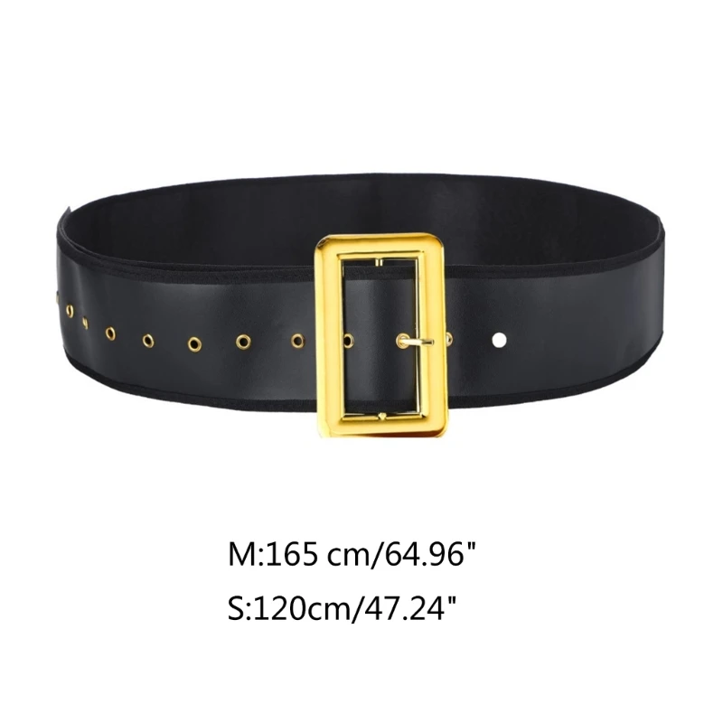 Adulto Cosplay Santa Cinto com Fivela Ajustada Cinto Resistente Desgaste