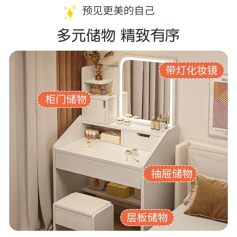 Online celebrity dressing table Modern minimalist small dressing table Simple bedroom dressing table