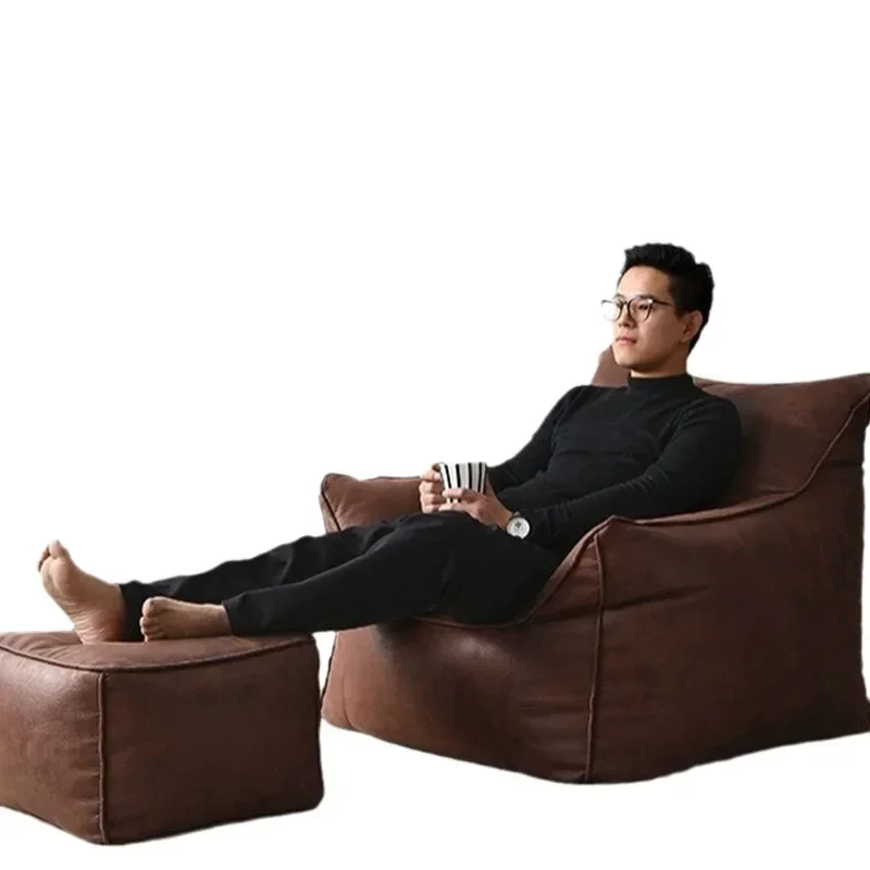

Beanbag Lazy Sofa Household Modern Morrocco Retro Style Home Single Lazy Sofa Living Room Balcony Single Simple Leisure Chairs