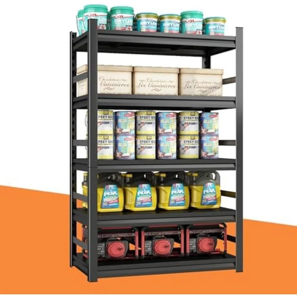 

72" H Garage Shelving Kitchen Accessories Large Metal Shelves Shelf Sturdy Garage Shelves Steel Heavy Duty Shelf Freight Free