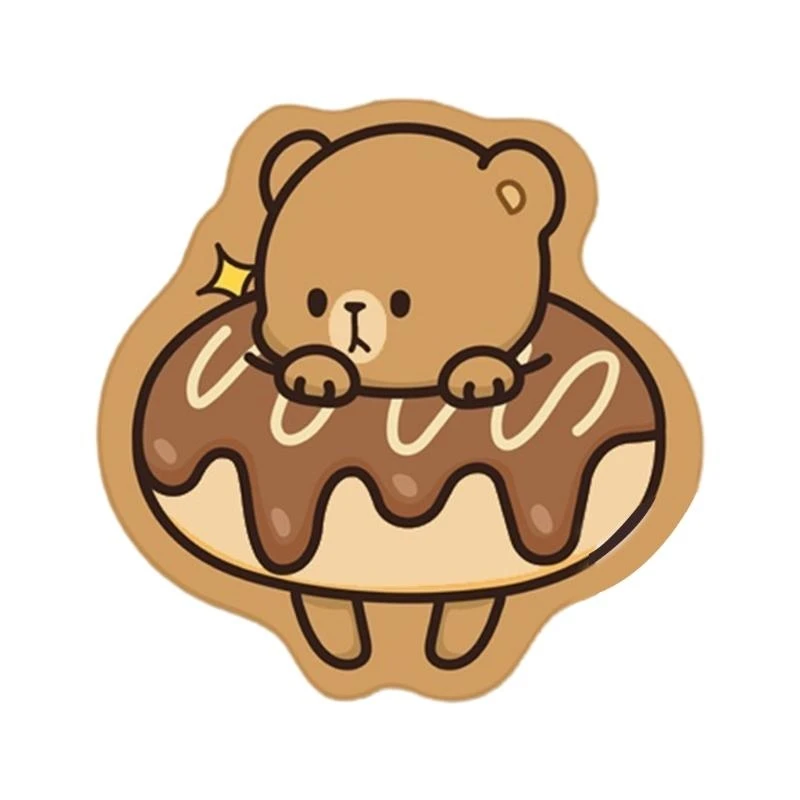 رسم كاريكاتوري لطيف وسادة الماوس الماوس لوحة جميلة الماوس حصيرة الراحة المحمولة المطاط