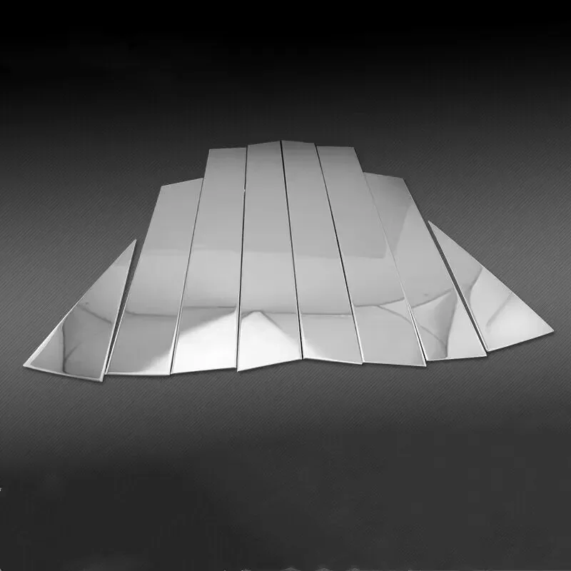 Stainless Steel Window Door Pillar Post Trims Cover For Nissan Rogue 2014-2020