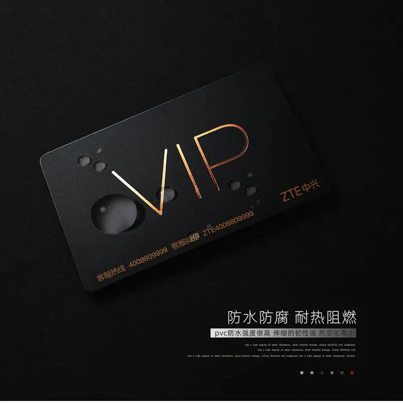 تخصيص الراقية بطاقة VIP بطاقة عضوية التخصيص مصنع تصميم إنتاج البطاقة البلاستيكية متجمد بطاقة عضوية PVC Cu