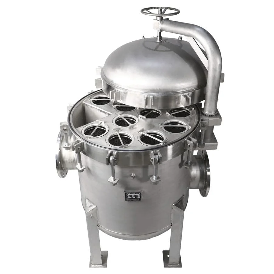 Custom Side Entry 304  316 Stainless Steel PP Nylon Filter Bag Housing With BSP Flange Type
