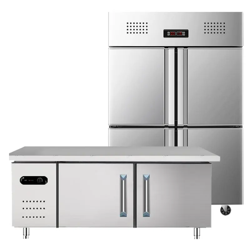 

Four-door refrigerator commercial refrigerated frozen kitchen