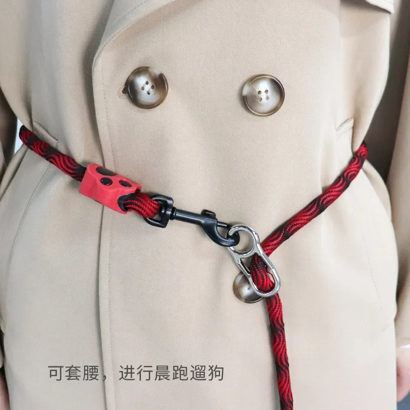 مقود الحيوانات الأليفة لشخصين كلبين صغيرين ومتوسطين وكبيرين - تدريب خارجي، مقرنات ثنائية الاتجاه، أشياء حزام حبل من شريط النايلون #3