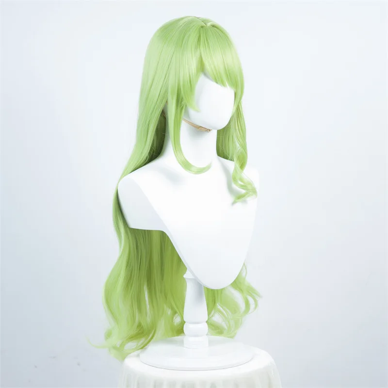 崩壊、スタードーム鉄道メビウス、女性コスウィッグ、模擬頭皮、グリーンウィッグ