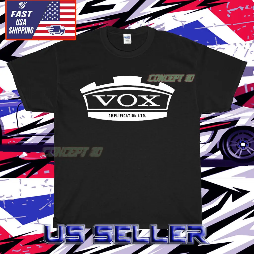 NEW SHIRT VOX AMPLIFIERS LOGO SPORT T-SHIRT UNISEX FUNNY USA SIZE SIZE S-5XL