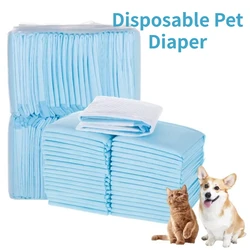 20/50/100PCS Disposable Diapers Dog Cat Urine Mat Puppy Training Absorbent Quick Dry Surface Deodorant Cleaning Pet Supplies