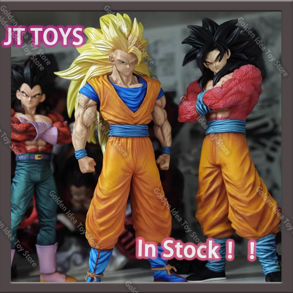 En Stock JT Toys Ssj3 Goku estatuilla Dragon Ball figura de Anime Son Goku estatuilla Super Saiyan 3 figuras de Goku estatua Gk modelo regalo