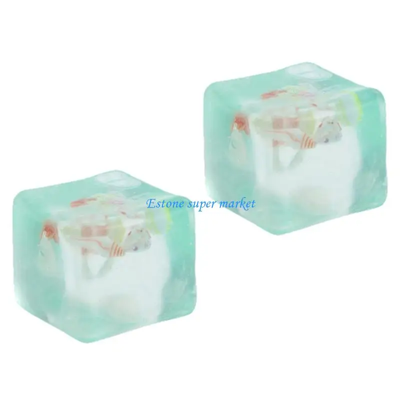 090B Ocean Theme Blue Cubes Shaped Squeeze Toy Relaxing Hand Grip For Adults Teens