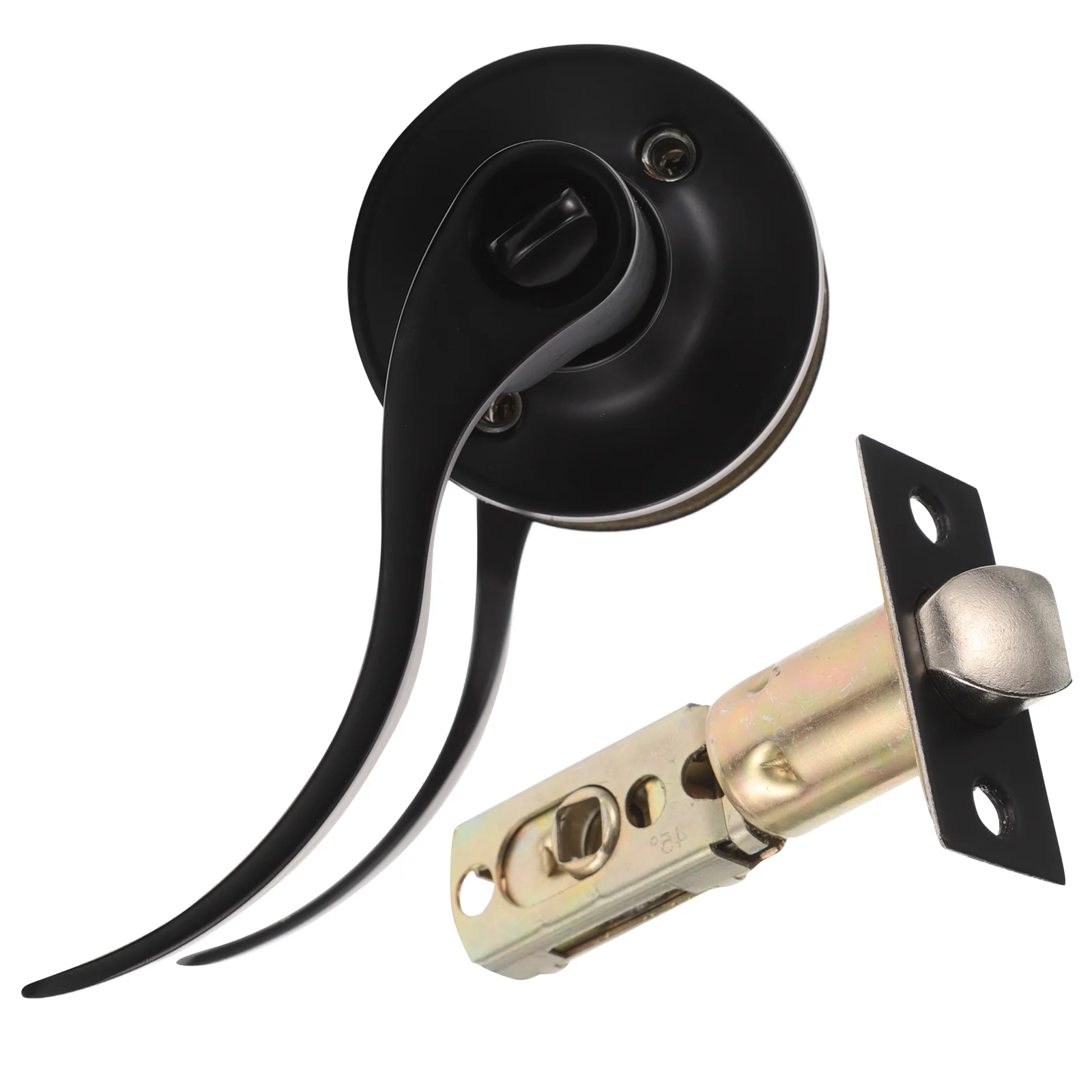 

Matte Style Privacy Handles Lever Entry Lock Bedroom Bath Interior Exterior Door Knob Hardware Reversible Levers
