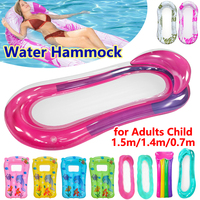 Inflatable Float Hammock Floating for Adults Child Poolside Lounging Swimming Pool Loungers Beds Foldable Water Sleeping Bed