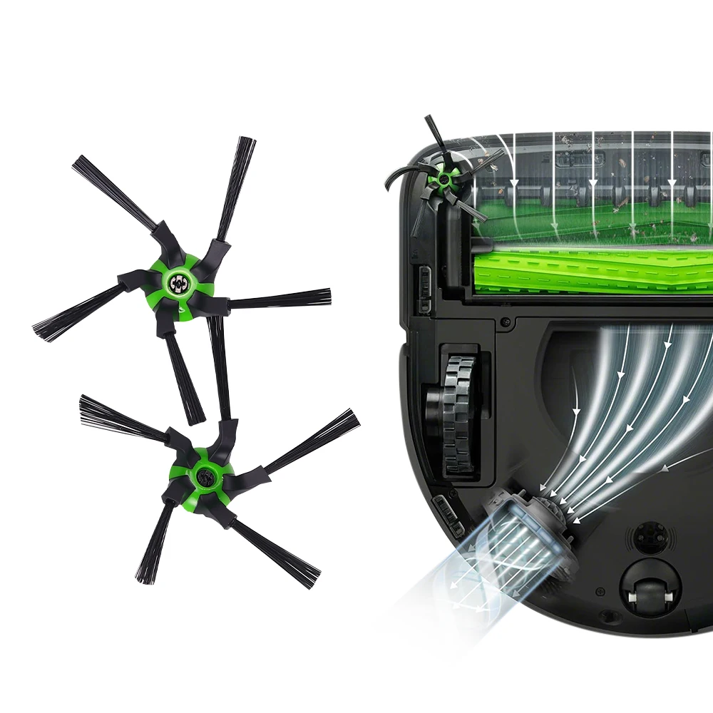 ل iRobot Roomba S9(9150) S9 + S9 Plus(9550) سلسلة مكنسة كهربائية المطاط الأسطوانة فرش فلتر HEPA أكياس مكنسة فرشاة جانبية رئيسية
