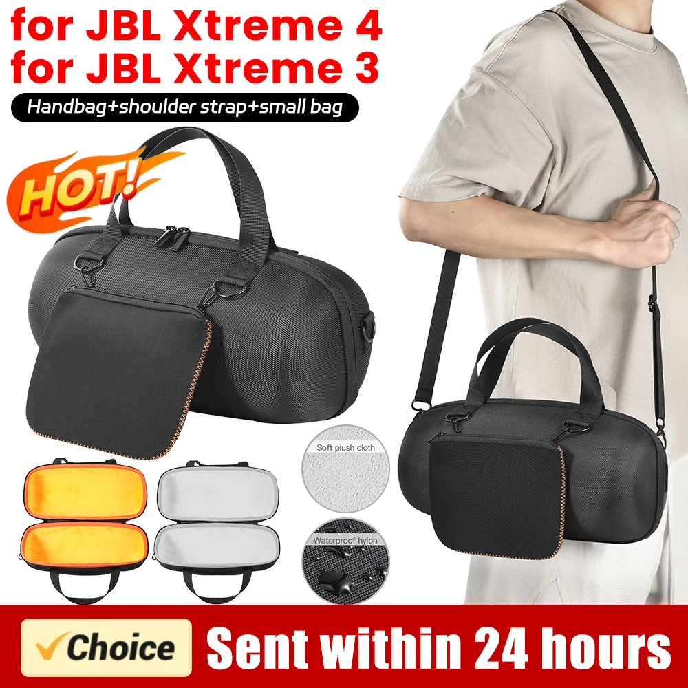 Hard Carrying Case Shockproof Travel Storage Bag Anti-scratch Waterproof with Zipper Pocket Bag&Shoulder Strap for JBL Xtreme 4