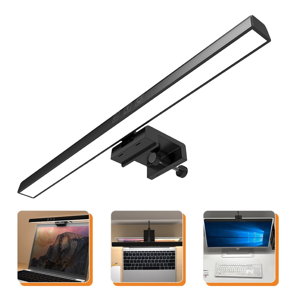 Monitor Eye Protection Light LED Computer Screen Lamp with Asymmetric for Desk Home Office Adjustable White Warm
