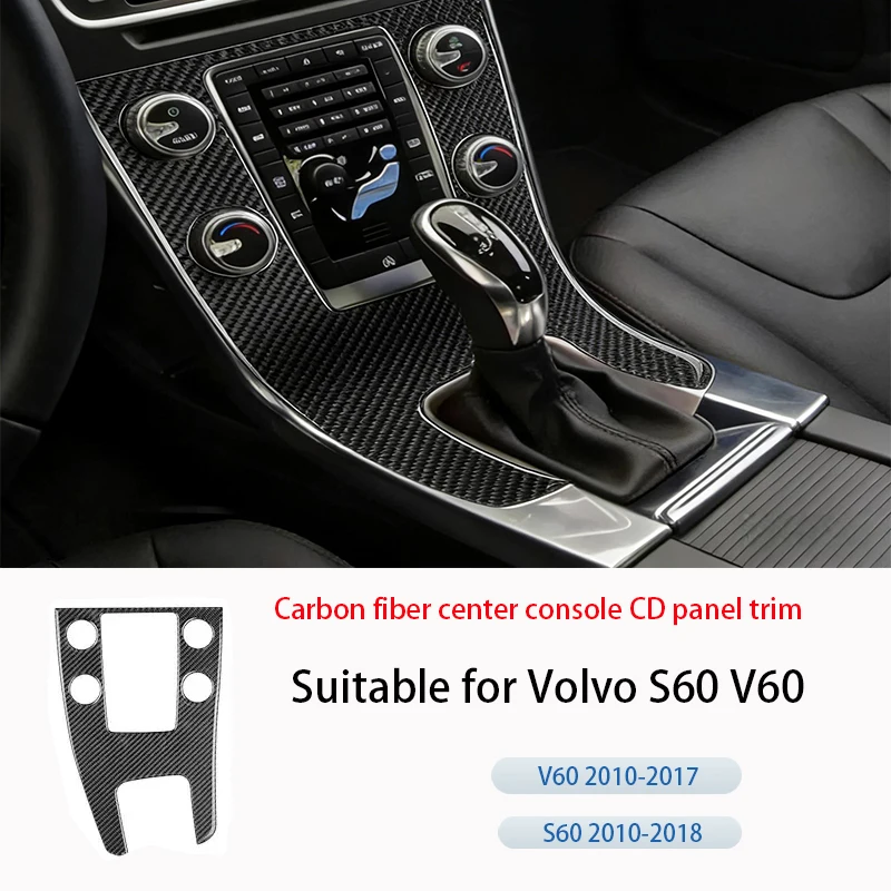 

Suitable for Volvo S60 V60 genuine soft carbon fiber central control CD panel decorative sticker car interior accessories