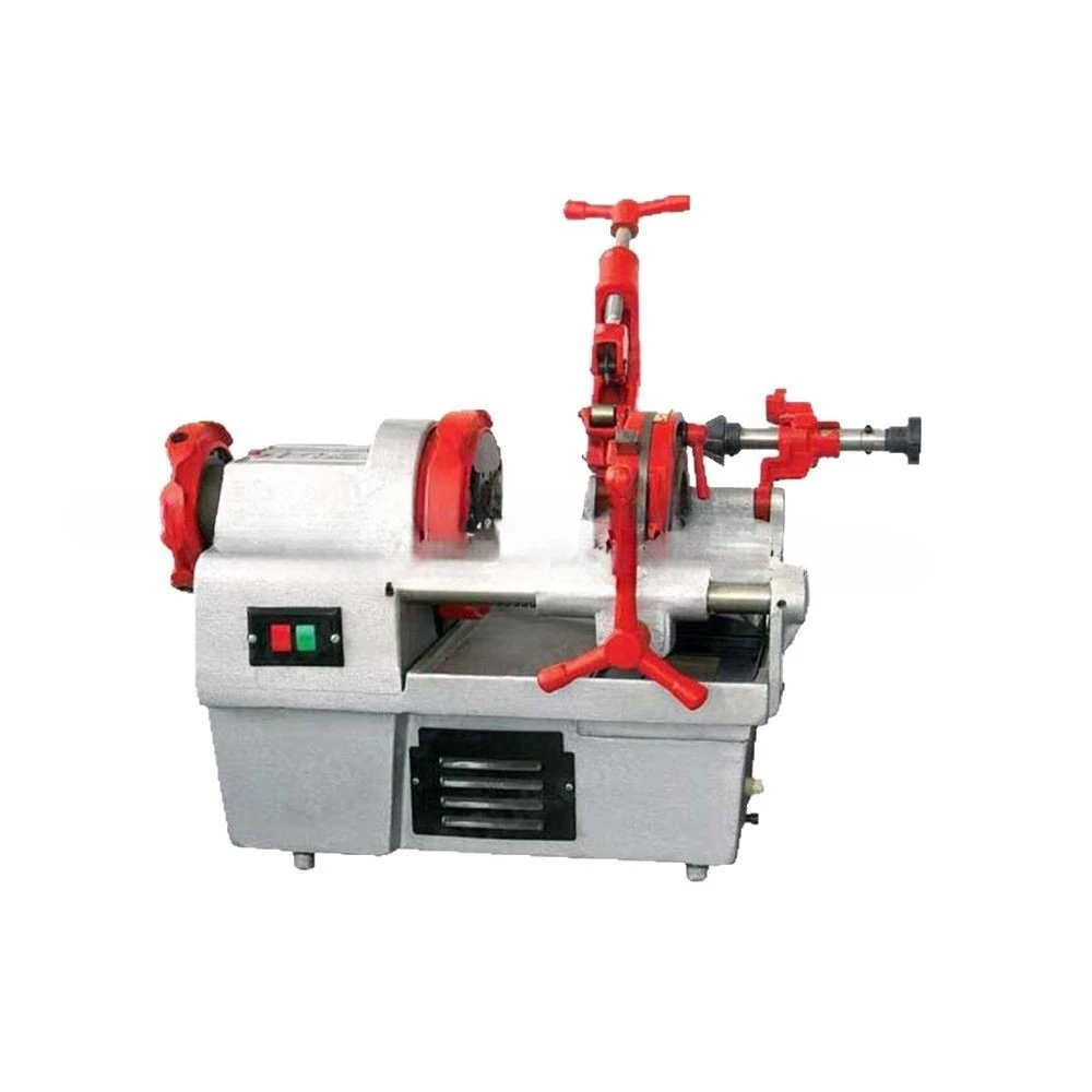 

Metal pipe external thread forming machine, water and electricity trachea cutting and chamfering machine