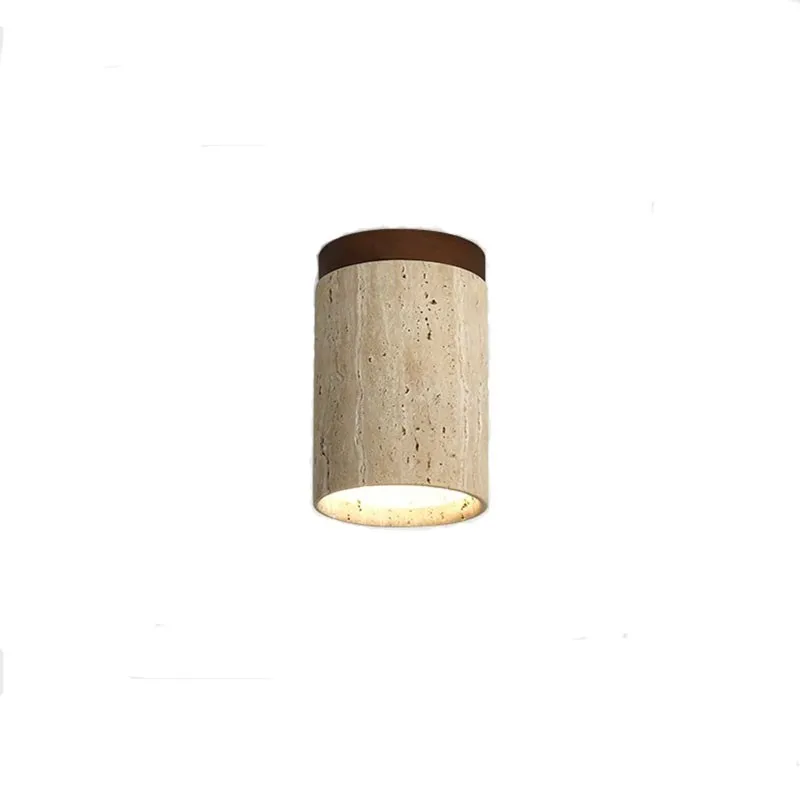 Imagem -06 - Wind Tunnel Stone Ceiling Light Wabi Sabi Balcony Corridor Corridor Lamp Led Lighting Decoring Light Bedside Table Wall Lamp Natural