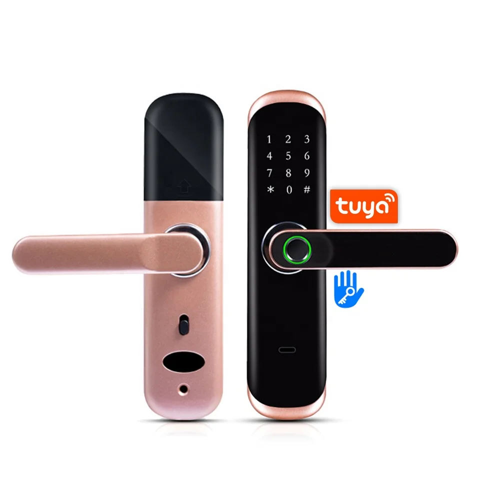 

July003 Fingerprint Door Lock Waterproof Outdoor Gate Access Control with TTlock App and Passcode IC Card Keyless Front Electron