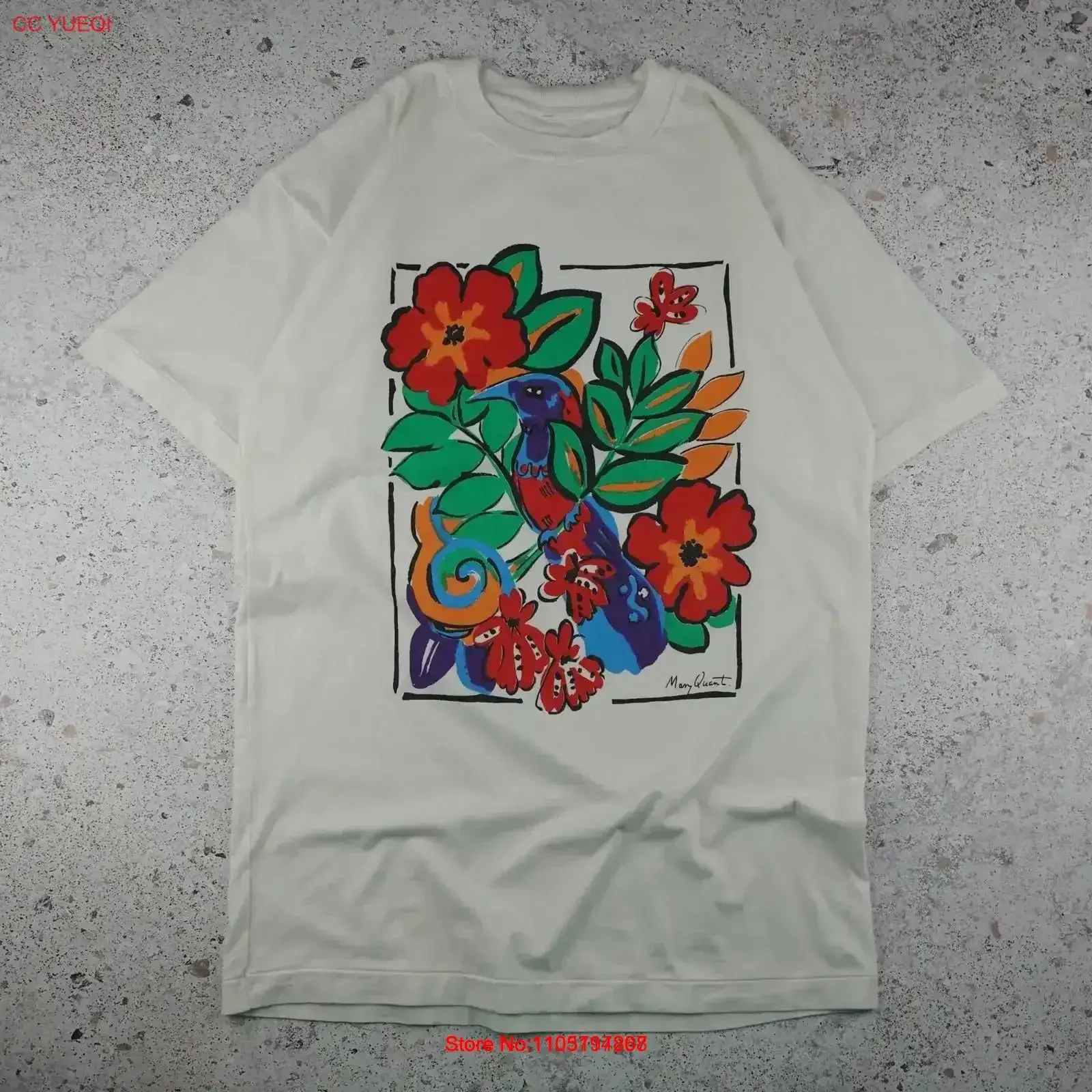 

Vintage Mary Quant T Shirt Washed Casual Stretched streetwear fashion Slightly Comfortable graphic designer clothes vintage