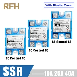 Solid State Relay Module For Temperature Controller Single Phase SSR 10DA 25DA 40DA 10AA 25AA 40AA With Dust Cover