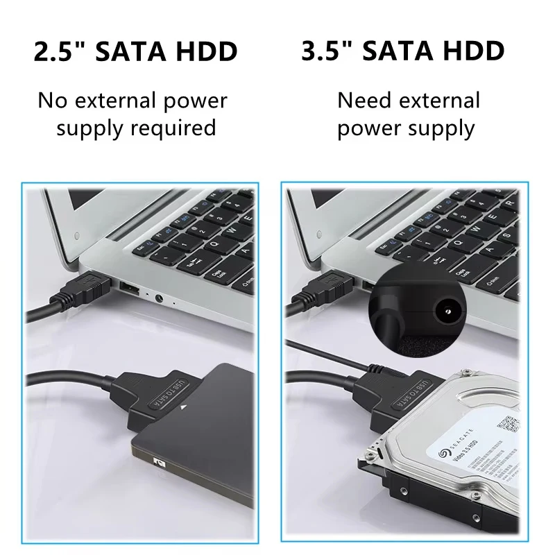 High Quality USB 3.0 to SATA Adapter Converter Cable 5Gbps for 2.5 3.5 Laptop Hard Disk Drive SATA HDD SDD DVD CD-ROM DVD-ROM image 5