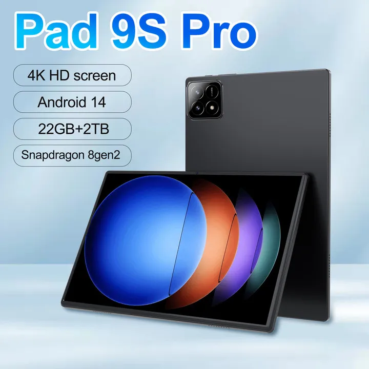 Pad 9S Pro Global New Original Tablet PC Android 14 Snapdragon 8gen2 22GB+2TB 5G Dual SIM WIFI GPS 4K HD Full Screen Tabletas