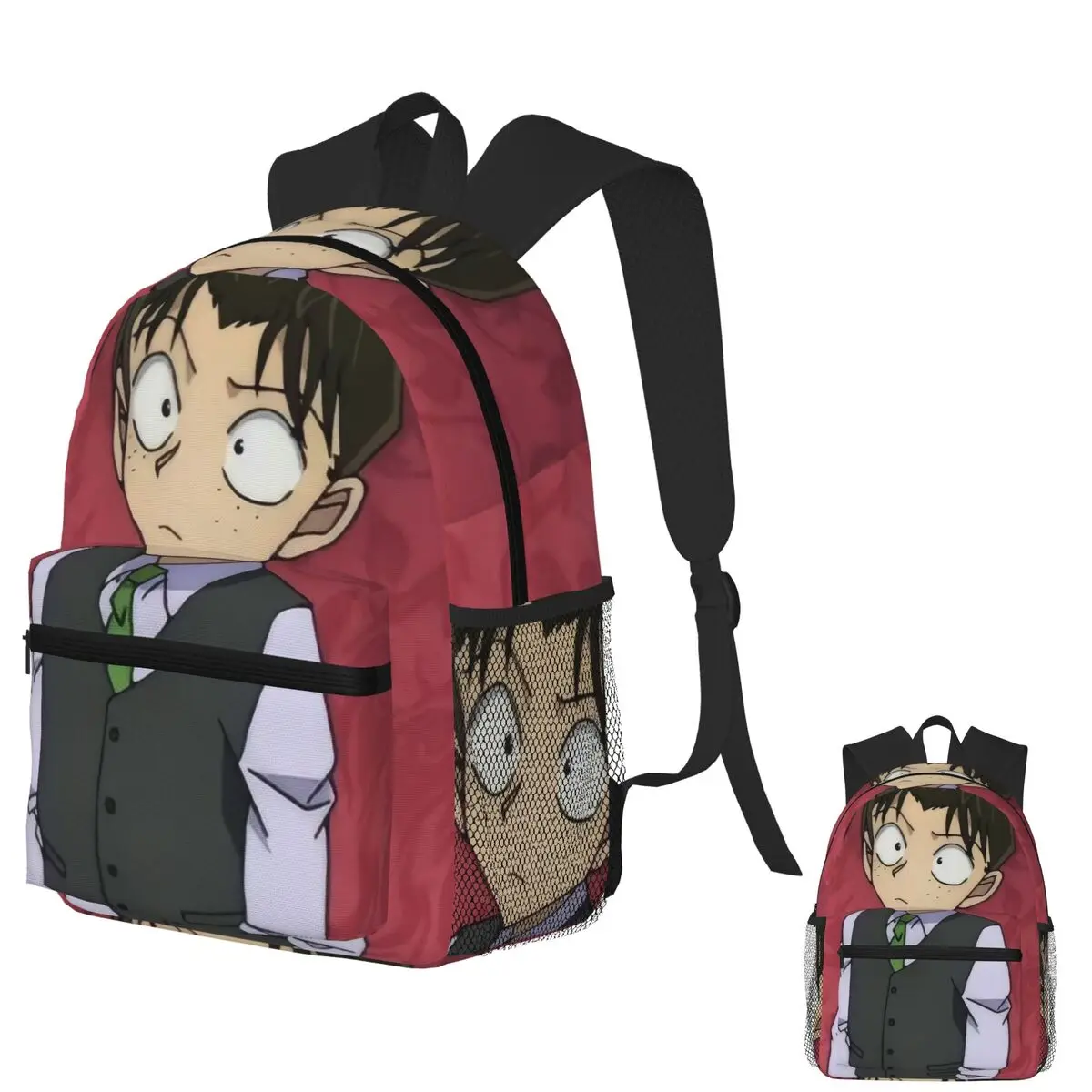 

Tsuburaya Mitsuhik Detective Conan, аниме, студенческий рюкзак, школьная сумка, походный дорожный рюкзак для мальчиков и девочек, сумка для книг, сумки на плечо