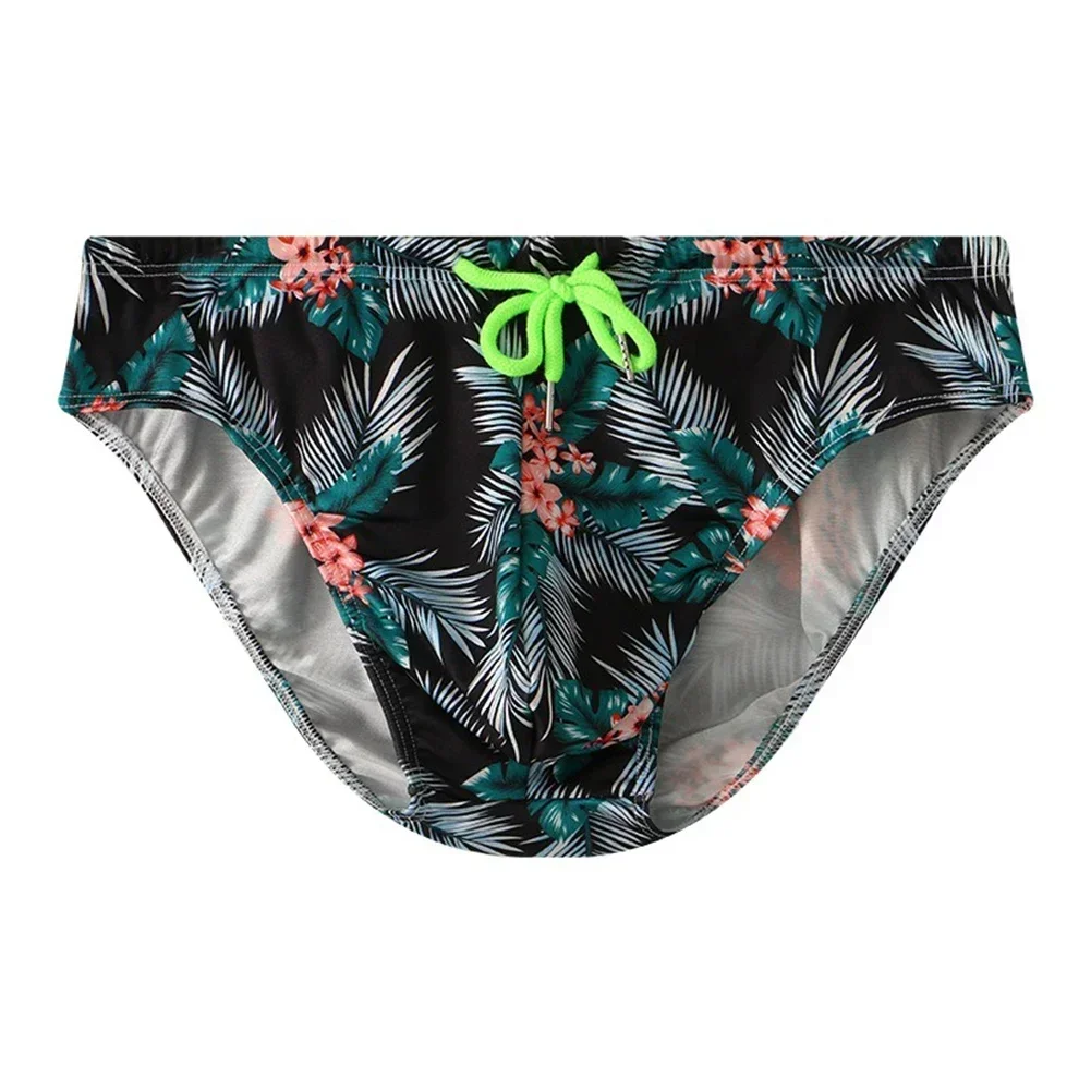 Summer Printed Men's Swimming Sexy Bikini Briefs Swimsuit Beach Shorts Surfing Trunks Male Bathing Suit