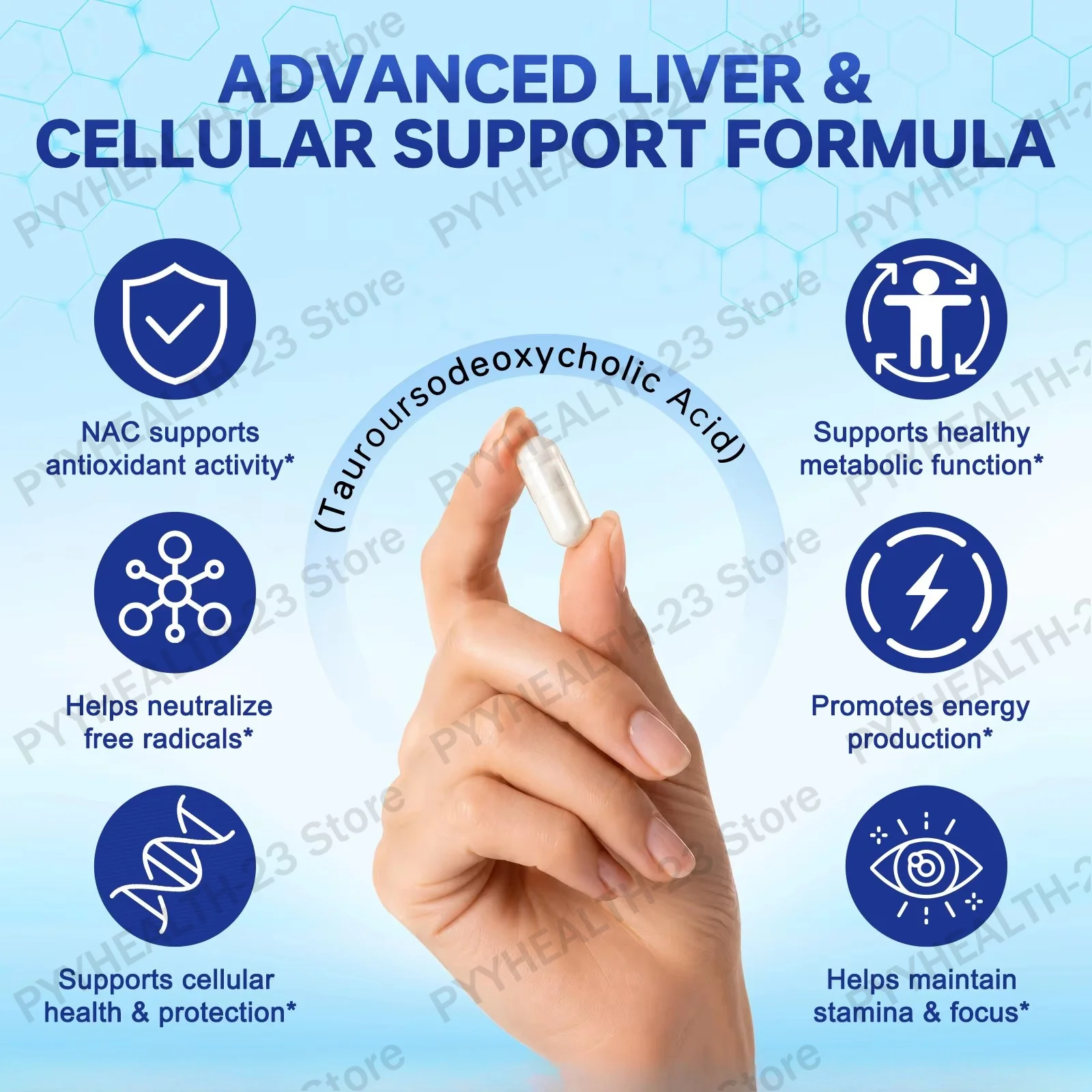 NAC Capsules Protect The Liver & Stomach Resist Oxidation Provide Energy Promote Growth and Development Gluten Free 180 Capsules