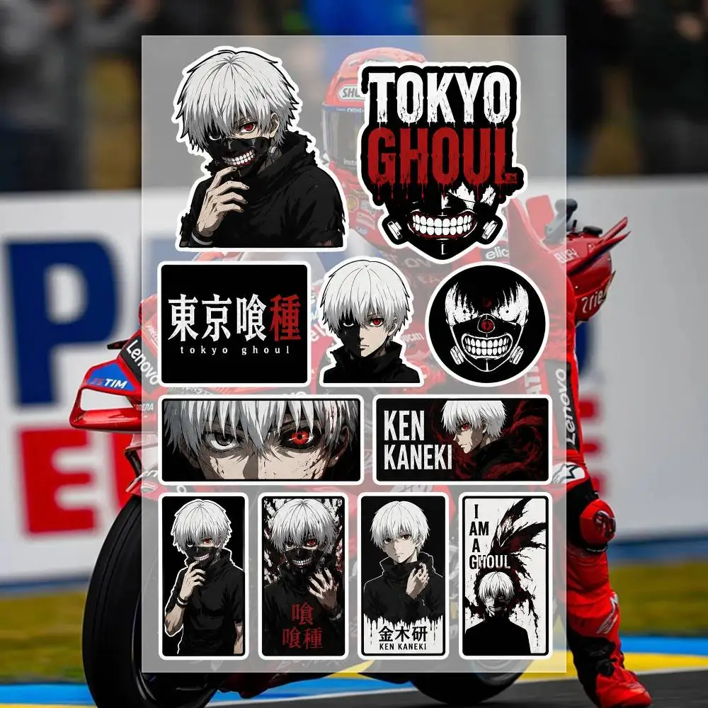 K-Ken Kaneki Stickers Moto Sticker Auto Body Bumper Windows Motorcycle Laptop Walls Vinyl Decal Car Tuning Accessories