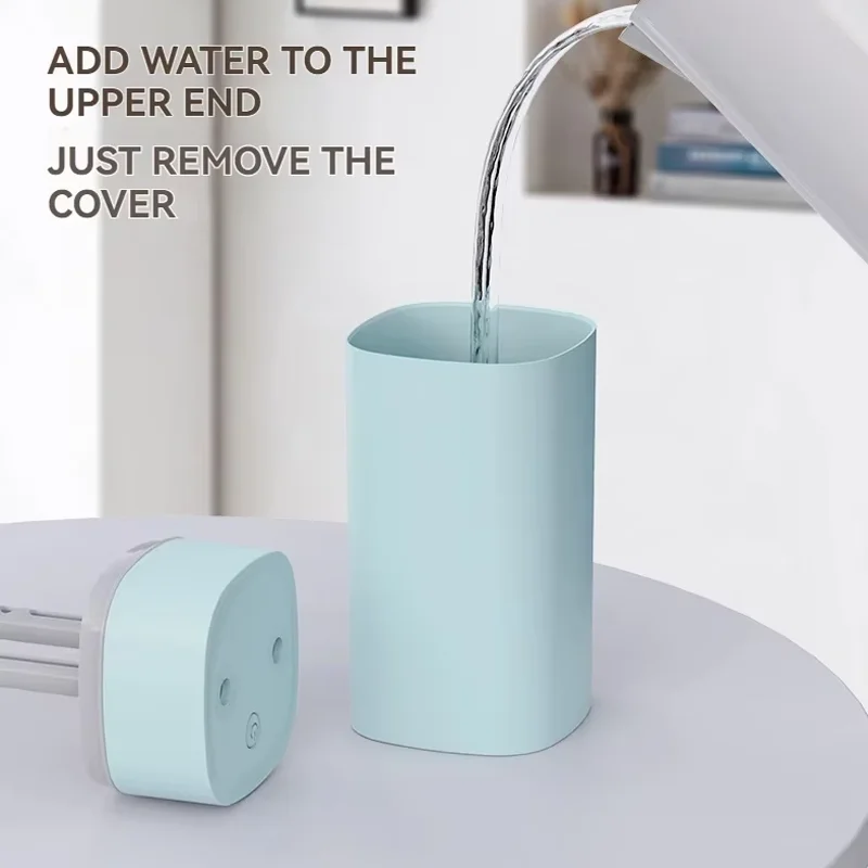 600ml Mini Aroma Humidifier Portable USB Rechargeable Dual Spray Silent Large Mist Volume Color Night Light For Indoor & Car Use