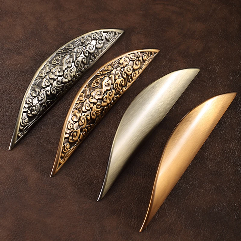 

Stunning 4PCS Zinc Alloy Graceful Arc Furniture Handles Drawer Pulls Cupboard Wardrobe Kitchen Shoe TV Wine Cabinet Pulls Knobs