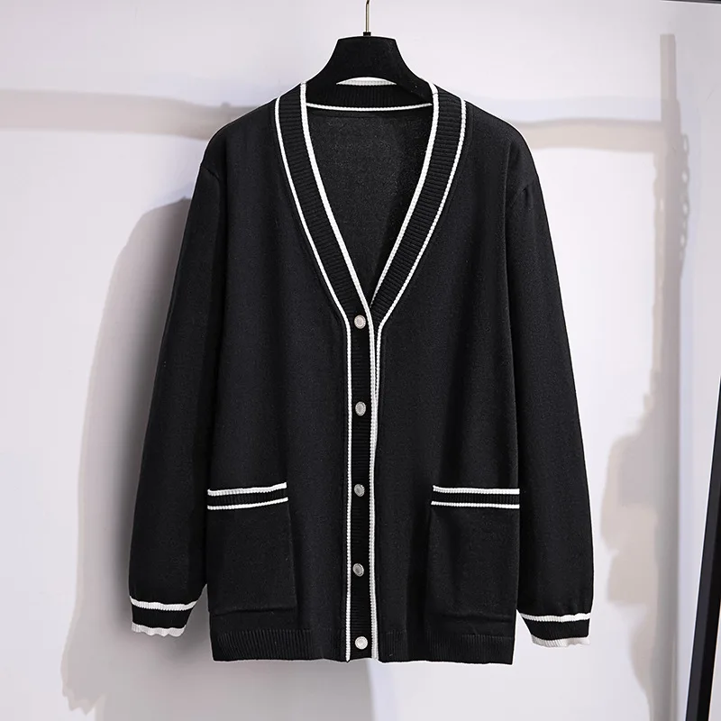 Plus Size Women Clothing 6XL 7XL 100/150kg Oversized Women Winter Wear Bust 150/160cm Loose Cardigans Sweater Knitted Coats