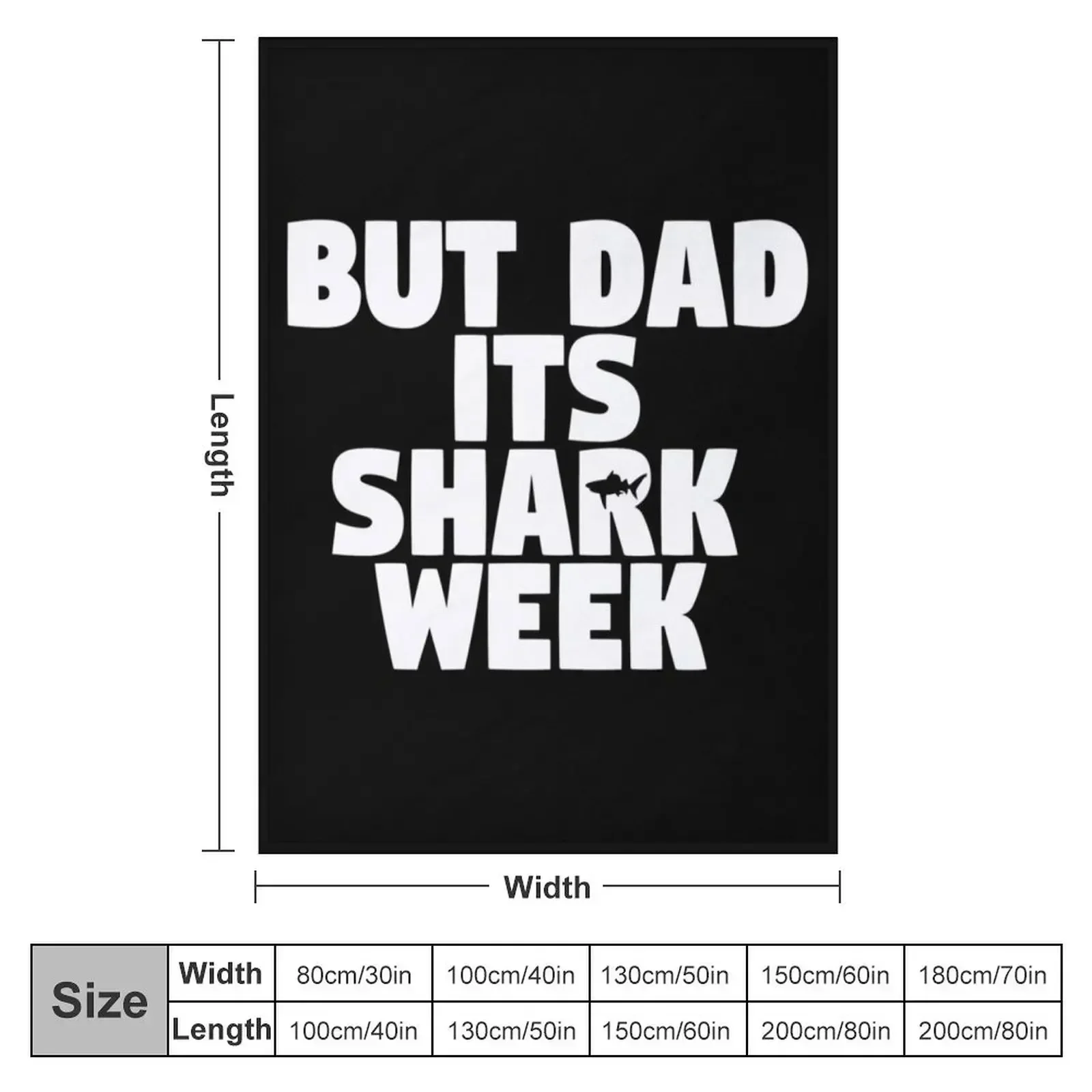 But Dad Its Shark Week - Step Brothers Throw Blanket funny gift Tourist Sofa Quilt Flannels Blankets