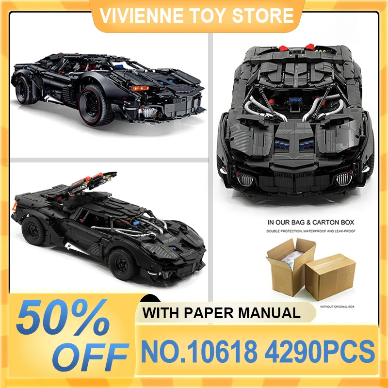 

MOC Building Blocks Technical Black Armored Vehicle New GULY 10618 Model Bricks Chrismas DIY Toys For Kids Birthday Gifts