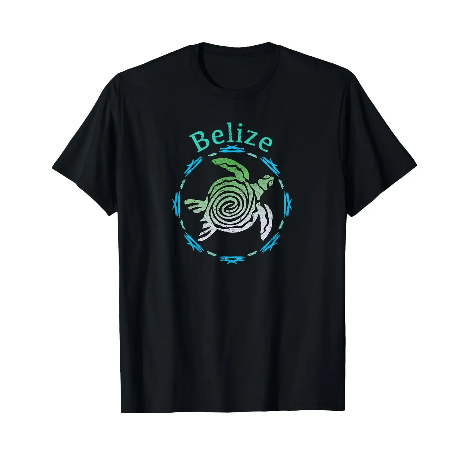 Belize Vintage Tribal Turtle T Shirt vintage Washed fashion graphic Casual Unisex Top For Everyday Wear streetwear Slightly