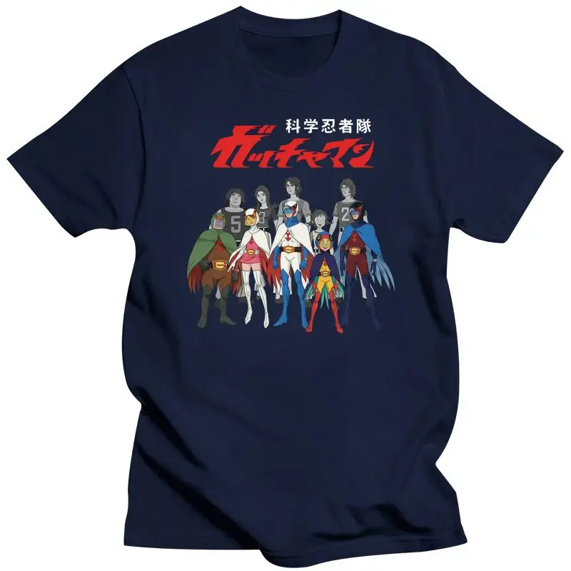 Gatchaman Alter Ego Line-Up  Mens T-Shirt (Black) Battle Of The Planets