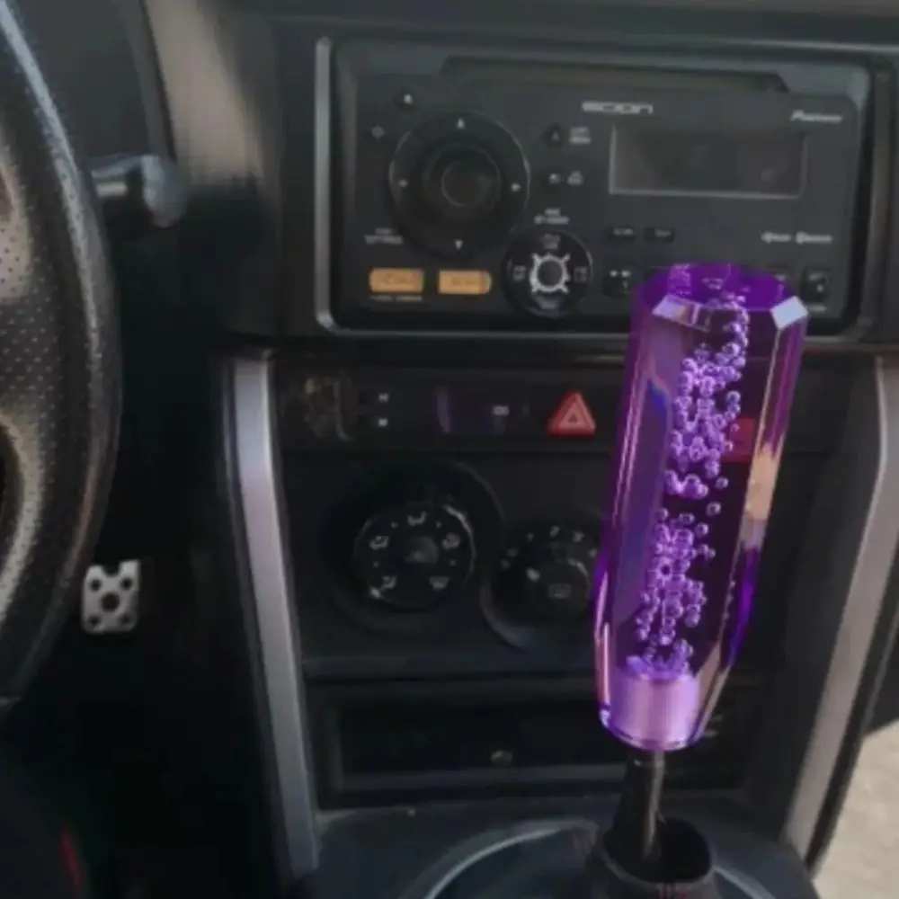 Transparent Bubble Gear Shift Knob Crystal Transparent Crystal Style Manual Shift Knob 20CM Bubble Design Transmission Shifter