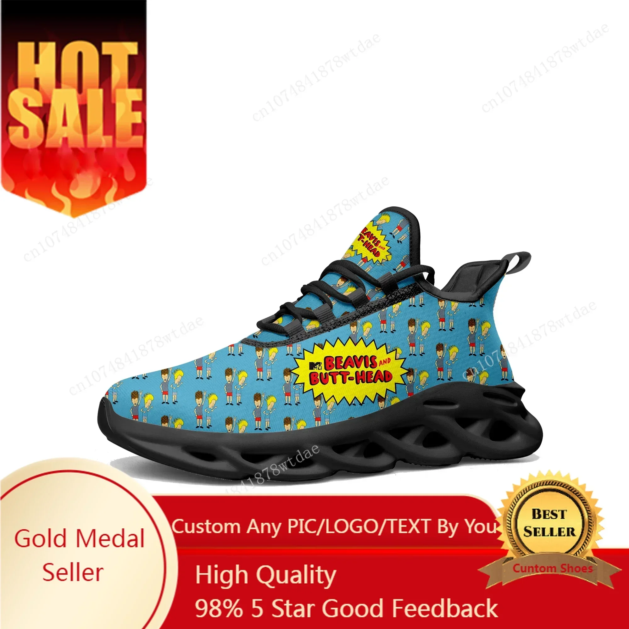 

Butthead Butt Head Rock N Roll Flats Sneakers Mens Womens Teenager Sports Running Shoe High Quality Custom Lace Up Mesh Footwear