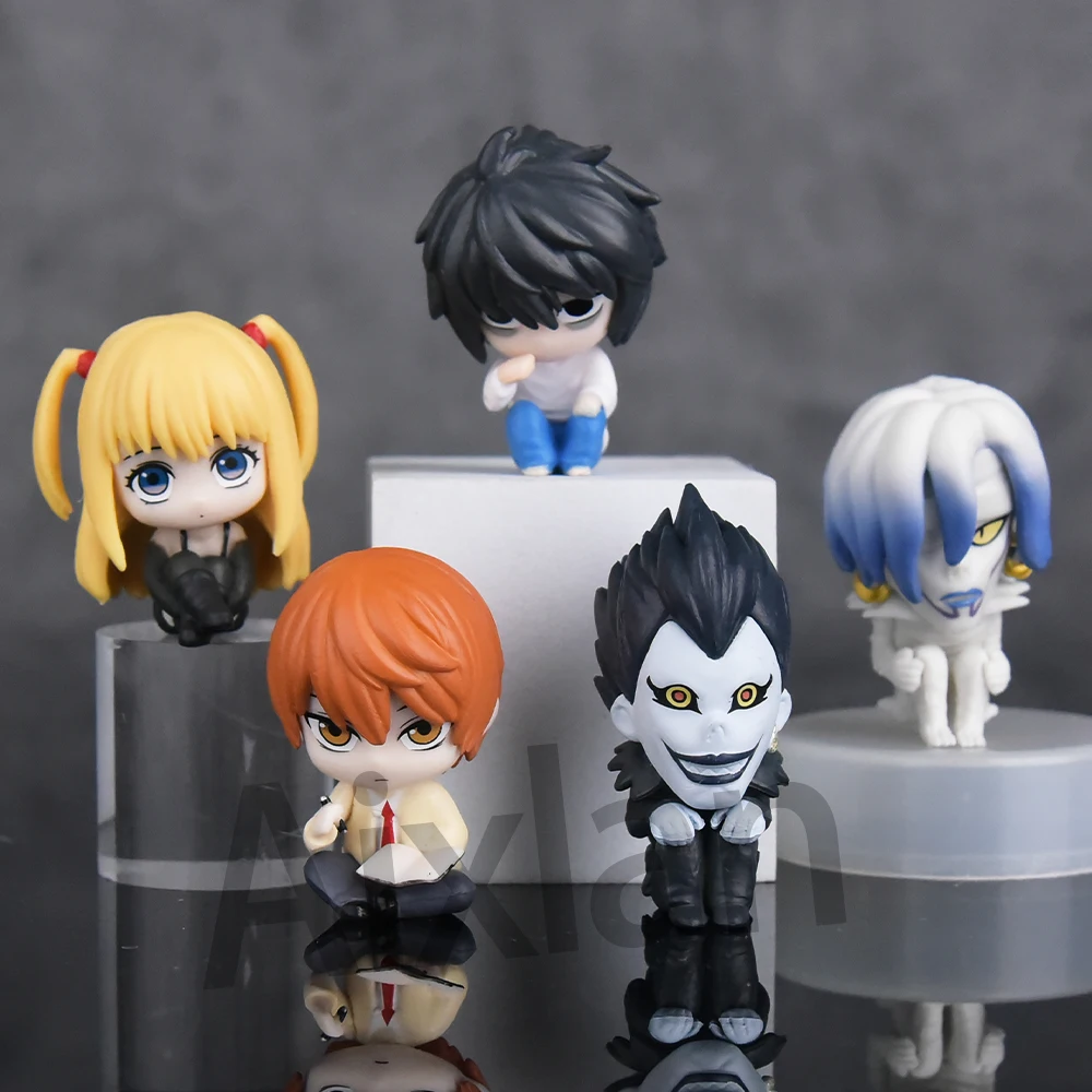 Aixlan DEATH NOTE Figure Yagami Light 4cm MisaMisa Rem PVC Action Figure Amine Birthday Gift Collectible Figurine