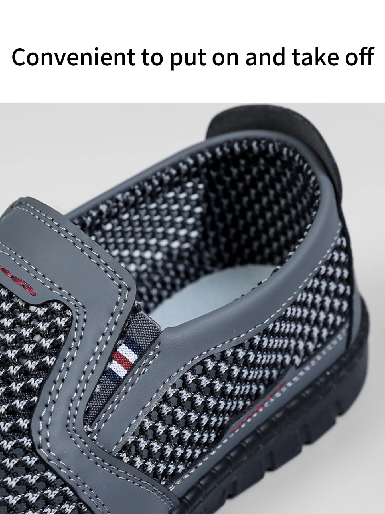 أحذية رياضية رجالية بفتحات تهوية متعددة الأوجه، مزيلة للروائح الكريهة دون تغطي القدمين أحذية رياضية كاجوال مصممة