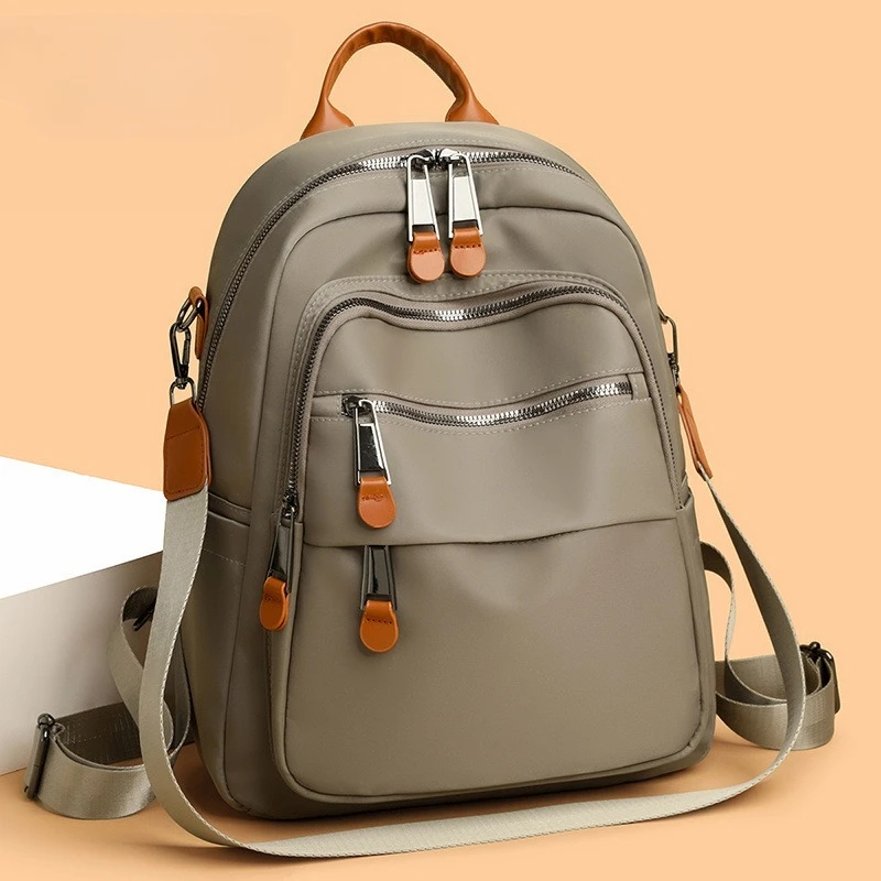 Europe and the United States travel backpacks women Oxford cloth backpack waterproof fashion large-capacity computer bag. - view 3