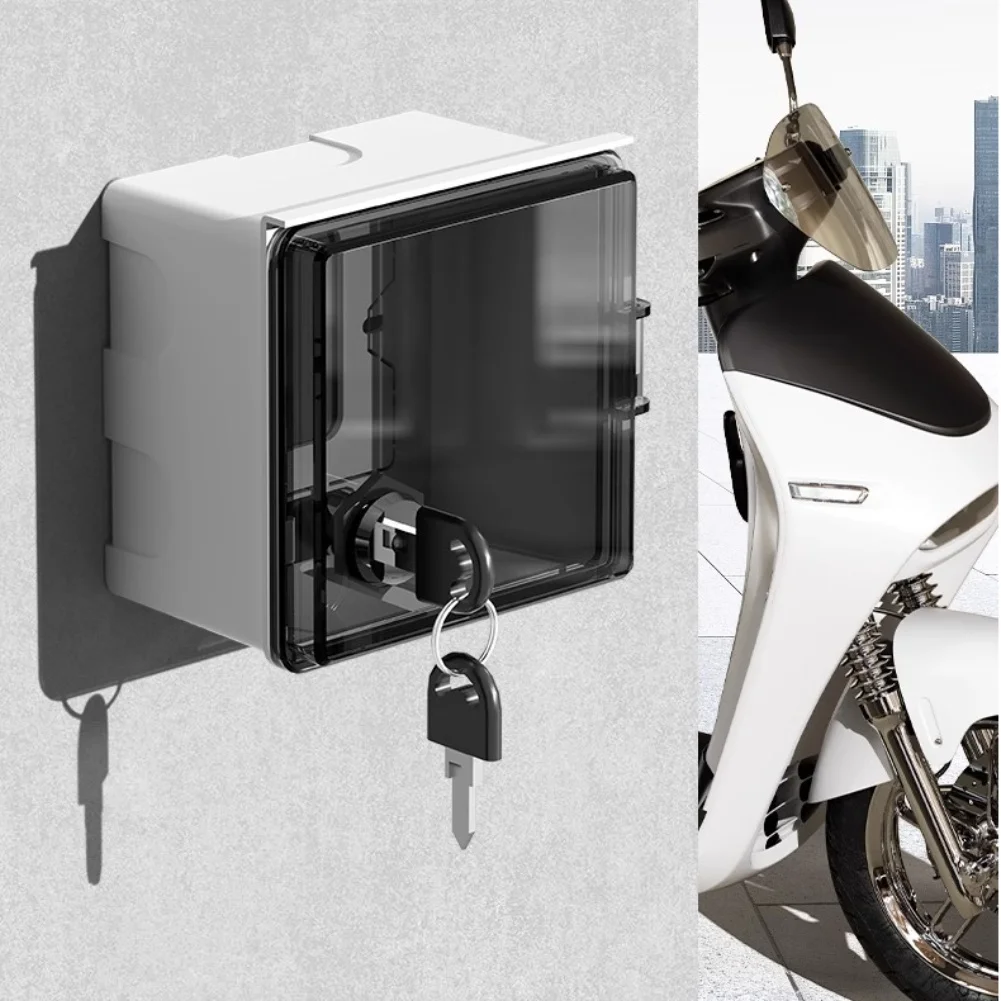 1PC Outdoor Socket Box 86Type Electric Vehicle Charging Socket Locks Box Anti-theft Waterproof Charging Socket Locks Box