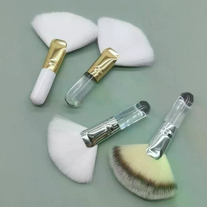 /ACR/Fan Makeup Brushes Facial Powder Foundation Blusher Concealer Brush Cosmetic Tools Synthetic Fiber Fan Brushes Mini