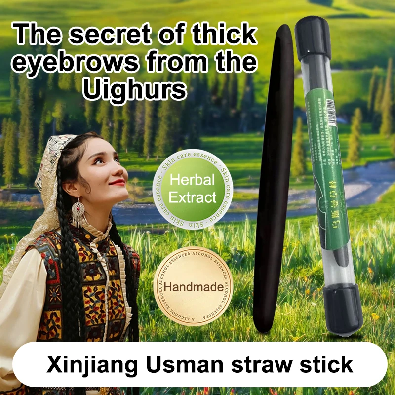 Lápiz de cejas de hierba Usman, cejas voluminizadoras, lápiz de cejas orgánico, activador del crecimiento del cabello, previene la pérdida, resolver cejas esparas